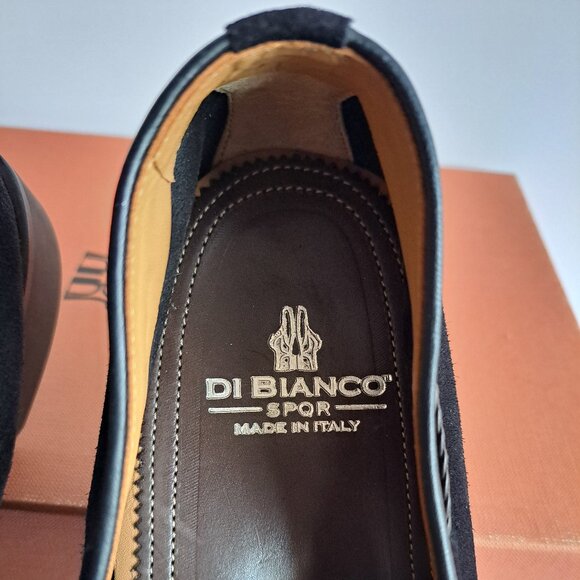 NEW Di Bianco Men\'s Black Suede Tassel Loafers Slip On Shoes Size 10.5 main image 5